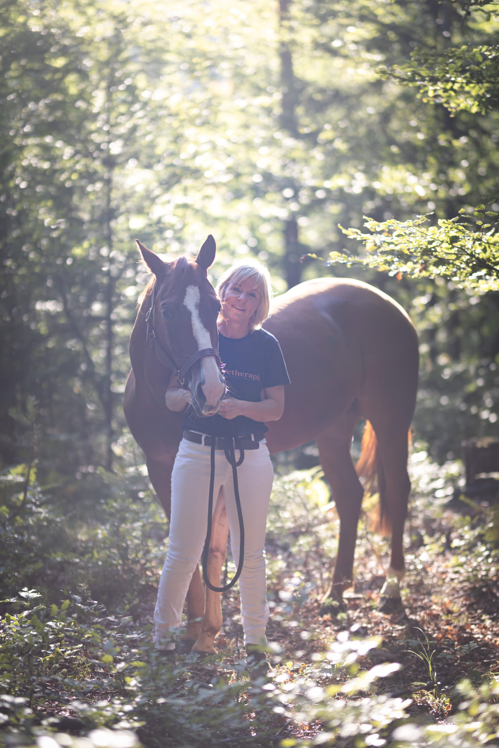 Christina Thomas mit Pferd